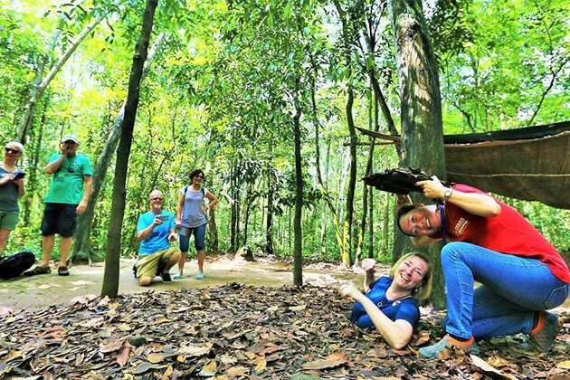 Cu Chi Tunnel discovery from Vietnam School Tour 