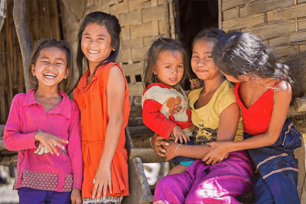 Children in Ban Xang Khong Village - Laos school tours