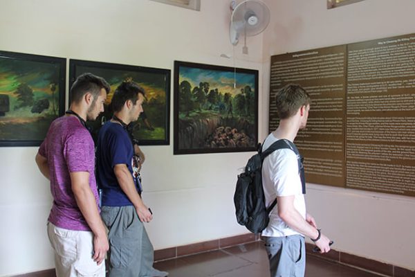 Student visit Killing Field - Cambodia school trips