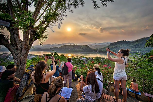 Mount-Phousi - Laos school trips