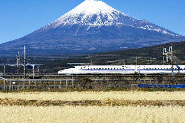 Bullet train in Japan school trips