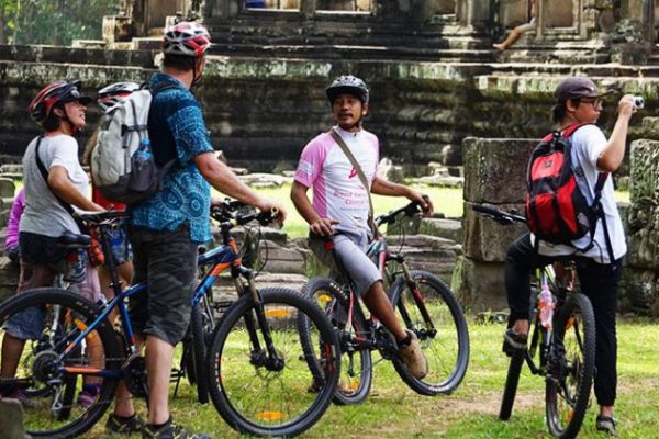 Visit Angkor by Bike - Cambodia school trips