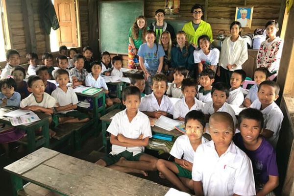 Visit disabled & Orphaned children - Myanmar school trips