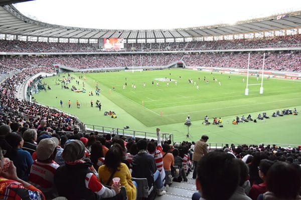 Ajinomoto Stadium in Japan school trip