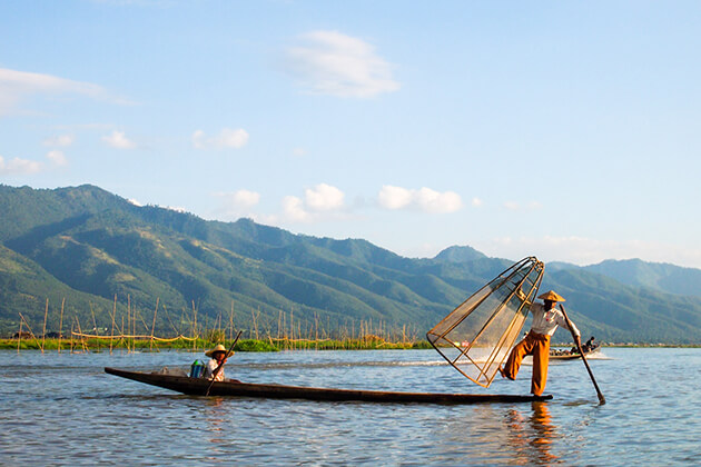 local people in Inle Lake - Myanmar school trips