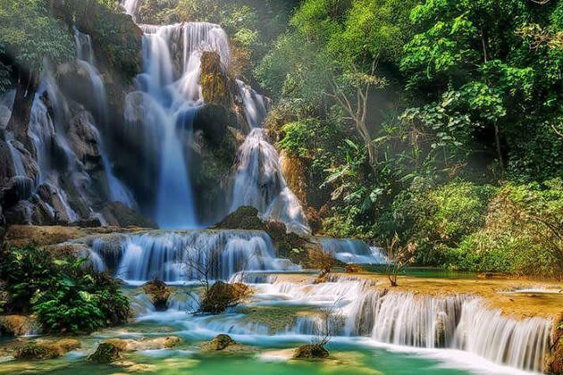 Kuang Si Waterfall - Laos school trips